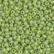 Miyuki seed beads 8/0 - Matte opaque chartreuse ab 8-416FR